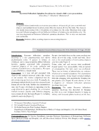 Keratosis Follicularis Spinulosa Decalvans in a Female Child- a Rare Presentation Chowdhury J1, Ghoshal L2, Bannerjee S3