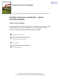 Neolithic Transverse Arrowheads – a Great Misunderstanding