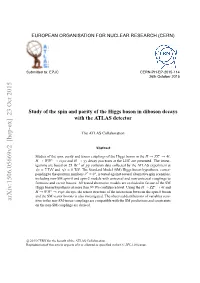 Study of the Spin and Parity of the Higgs Boson in Diboson Decays