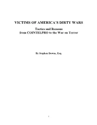 Victims of Preemptive Prosecution, Which I Wrote in 2010 (Revised March 2011)