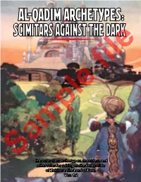 AL-QADIM ARCHETYPES: Scimitars Against the Dark