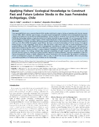 Applying Fishers' Ecological Knowledge to Construct Past And