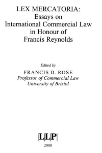 Battle of the Forms" and the Conflict of Laws