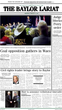 Coal Opposition Gathers in Waco Tiffs Were Likely to Prevail in Their Argument