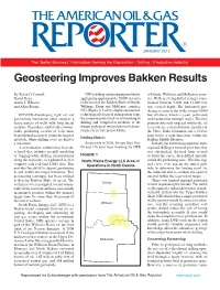 Geosteering Improves Bakken Results