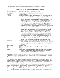 Notes for the Woman in the Window