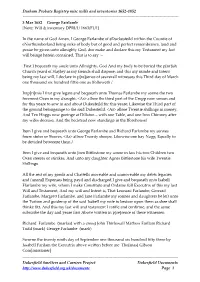 Parish Register/ Other Personal Detail Information Record Sheet