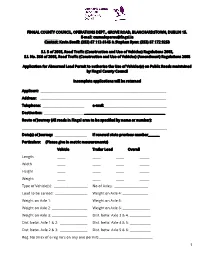 Abnormal Load Application Form 2021