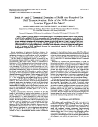 And C-Terminal Domains of Relb Are Required for Full Transactivation