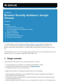 Browser Security Guidance: Google Chrome