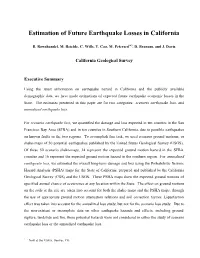 Estimation of Future Earthquake Losses in California