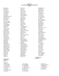 FINAL Field 2014 ISPS Handa Women's Australian Open 2/7/2014