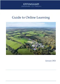 Guide to Online Learning