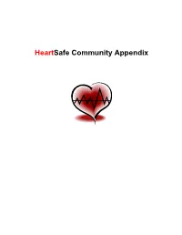Heartsafe Community Appendix