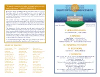 I. Virtual Procession Ii. Remarks Iii. Awarding Of