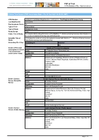 CTRI Trial Data