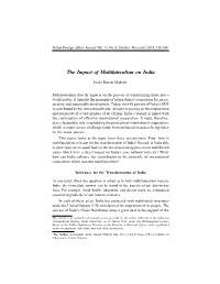 The Impact of Multilateralism on India