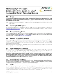 AMD Alchemy™ Processors Building a Root File System for Linux® Incorporating Memory Technology Devices