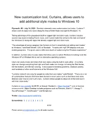 New Customization Tool, Curtains, Allows Users to Add Additional Style Modes to Windows 10