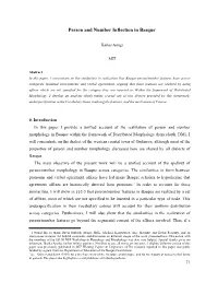 Person and Number Inflection in Basque*