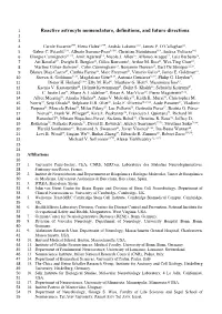 Reactive Astrocyte Nomenclature, Definitions, and Future Directions 2 3 4 Carole Escartin 1*# , Elena Galea 2,3 *# , András Lakatos 4,5 §, James P