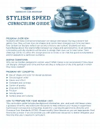 Stylish Speed Curriculum Guide