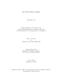 The Libx Edition Builder
