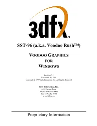 Voodoo Rush Specification
