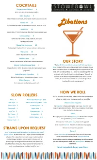 Beverage Menu