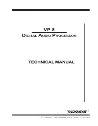 Digital Audio Processor Vp-8
