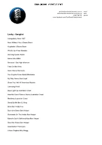 Locky - Songlist