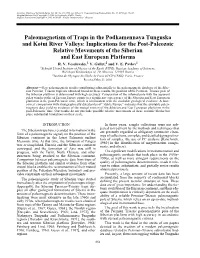 Paleomagnetism of Traps in the Podkamennaya Tunguska And