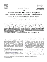 Autoimmune Pancreatitis/Igg4-Associated Cholangitis