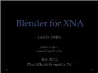 Blender for XNA