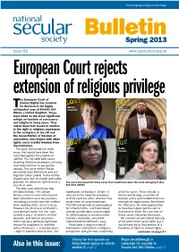 NSS Bulletin Spring 2013