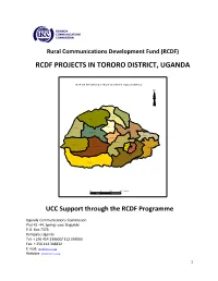 Rcdf Projects in Tororo District, Uganda