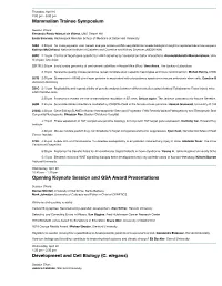2020 Online Session Descriptions