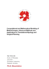 Advanced Methods and Applications in Translational Myology and Surgical Planning