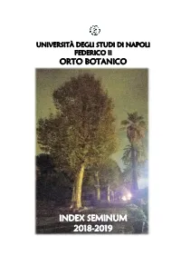 Index Seminum 2018-2019