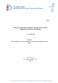 KNOTS from Combinatorics of Knot Diagrams to Combinatorial Topology Based on Knots