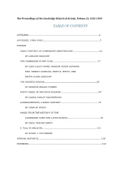 Table of Contents