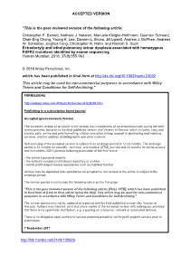 This Is the Peer Reviewed Version of the Following Article: Christopher P