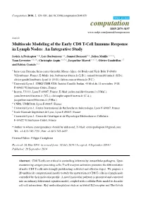 Multiscale Modeling of the Early CD8 T-Cell Immune Response in Lymph Nodes: an Integrative Study