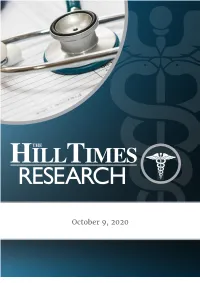 October 9, 2020 Table of Contents