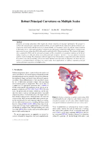 Robust Principal Curvatures on Multiple Scales