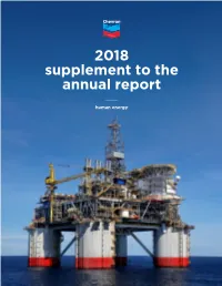 2018 Supplement to the Annual Report Table of Contents
