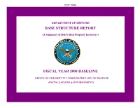 Base Structure Report: Fiscal Year 2004 Baseline