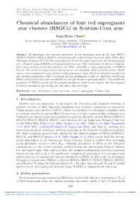Chemical Abundances of Four Red Supergiants Star Clusters (Rsgcs) in Scutum-Crux Arm