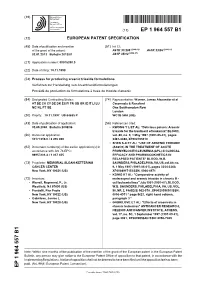 Process for Producing Arsenic Trioxide Formulations