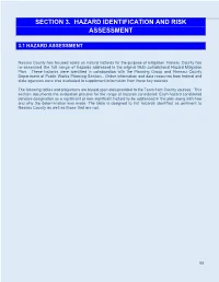 Section 3. Hazard Identification and Risk Assessment